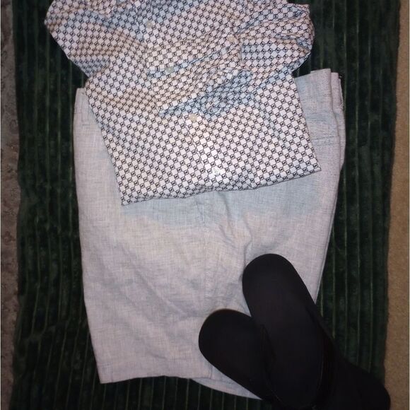🆕🩳Goodfellow & Co Flat Front Linen Blend Chino Shorts - Picture 1 of 5